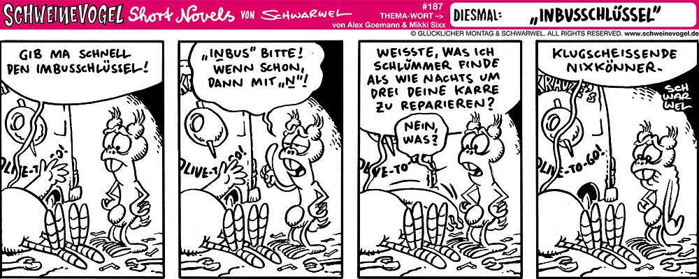 Comic: Schweinevogel Inbusschlüssel 1
