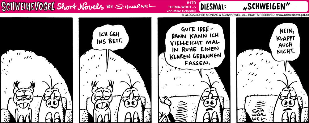 Comic: Schweinevogel Schweigen 1