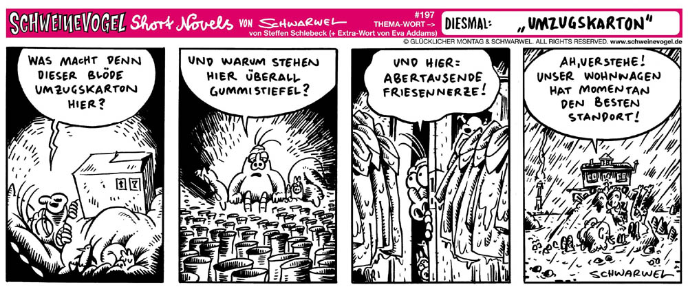 Comic: Schweinevogel Umzugskarton 1