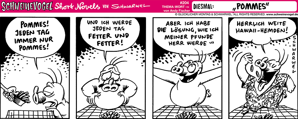 Comic: Schweinevogel Pommes 1
