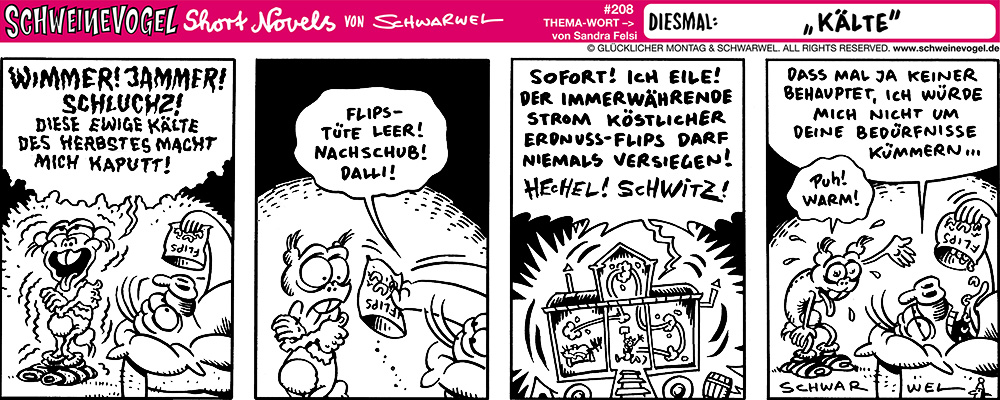 Comic: Schweinevogel Kälte 1