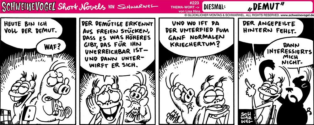 Comic: Schweinevogel Demut 1
