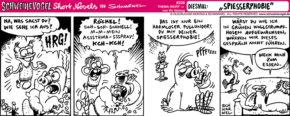 Comic: Schweinevogel Spiesserphobie 1