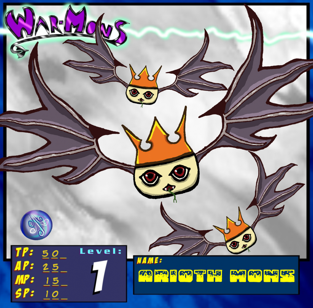 Concept Art / Character Design: Arioth Lv. 1 (War-Mons) 1