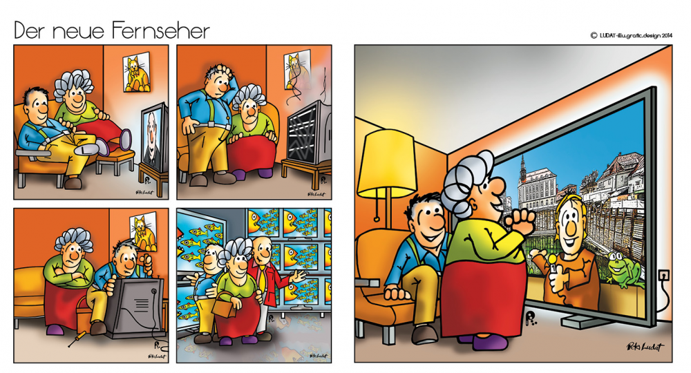 Comic: Der neue Fernseher 1
