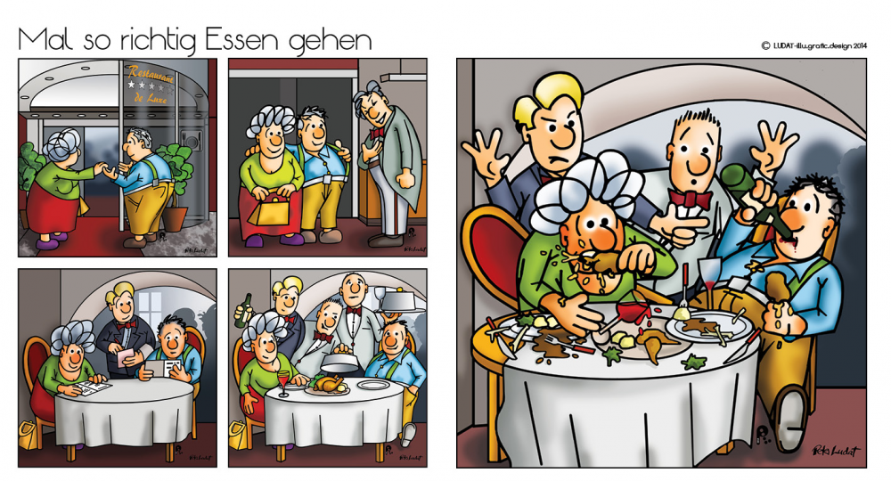 Comic: ... mal so richtig Essen gehen 1