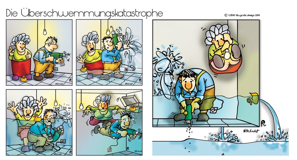 Comic: Die Überschwemmungskatastrophe 1