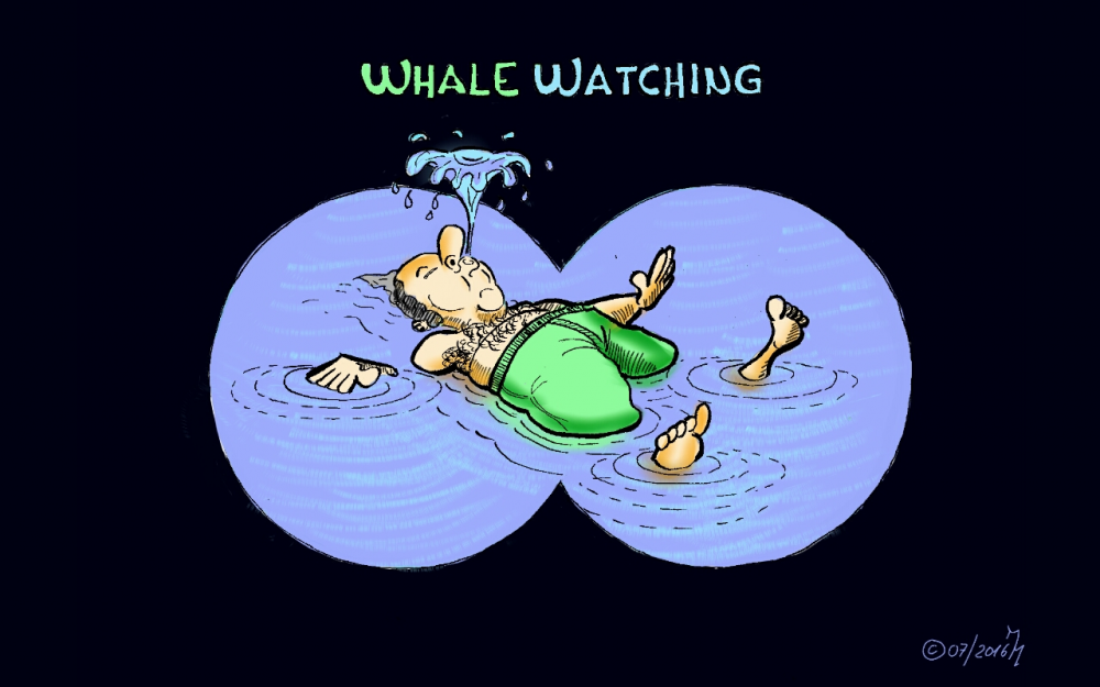 Cartoon: Whale watching 1