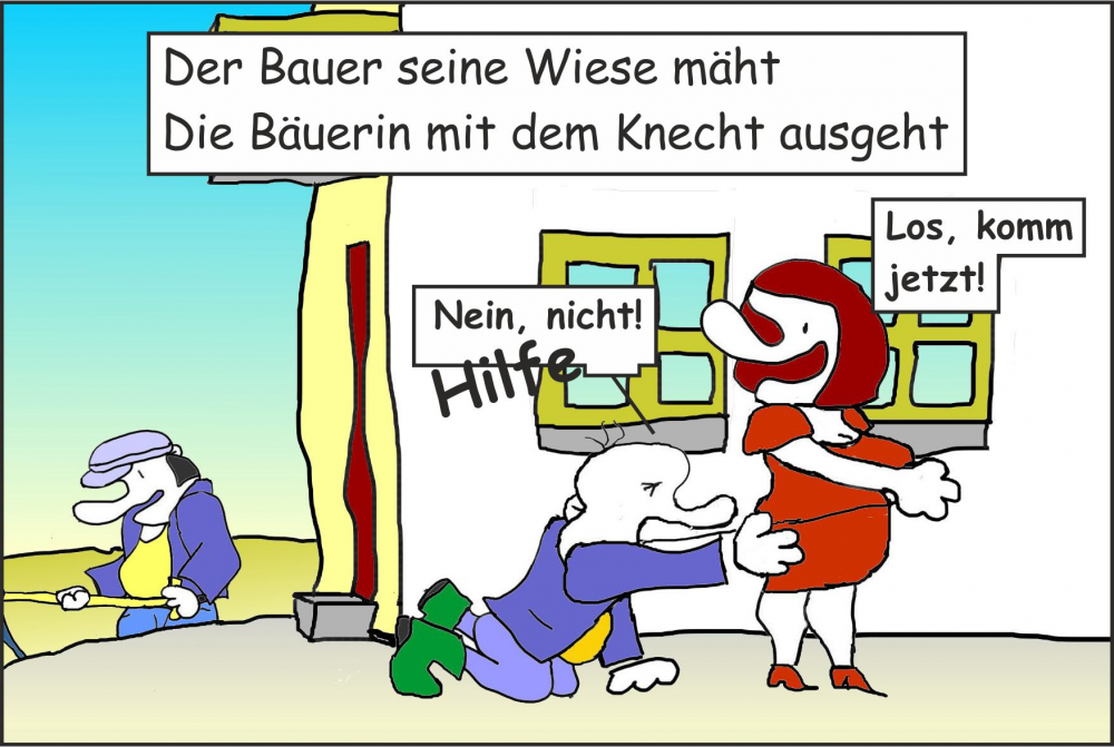 Cartoon: so geht´s zu 1