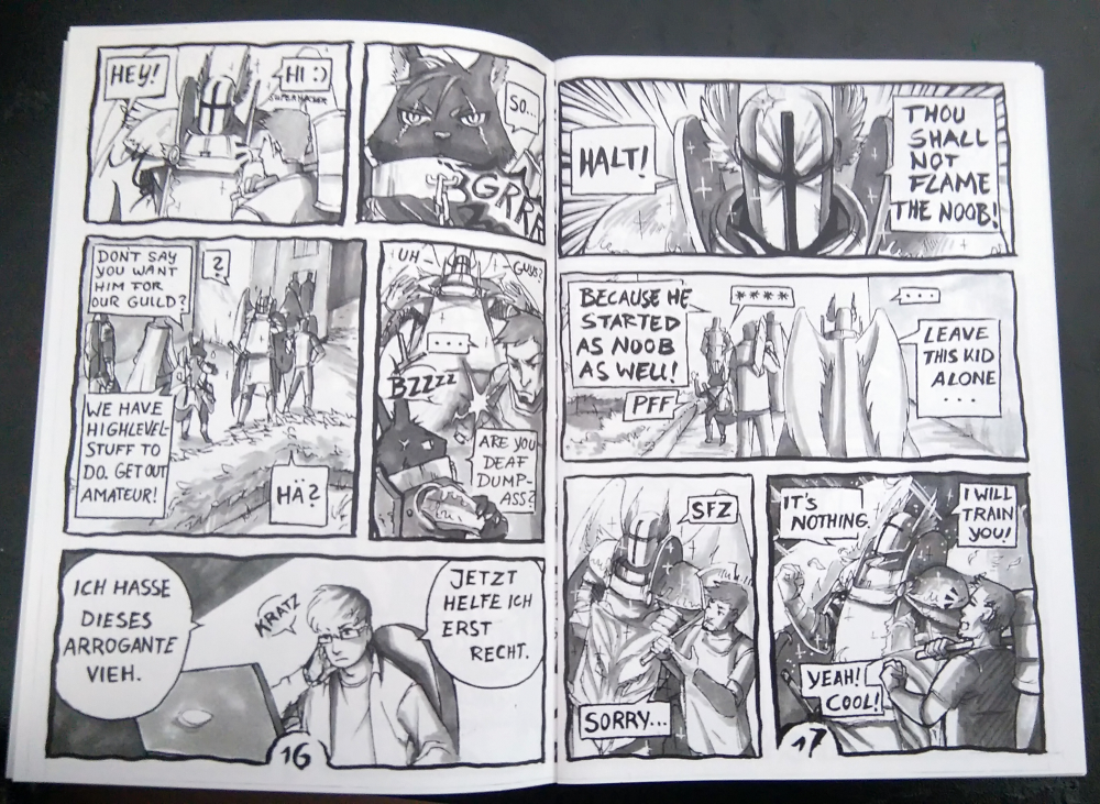 Comic: Ausschnitt aus Noobjesus 1