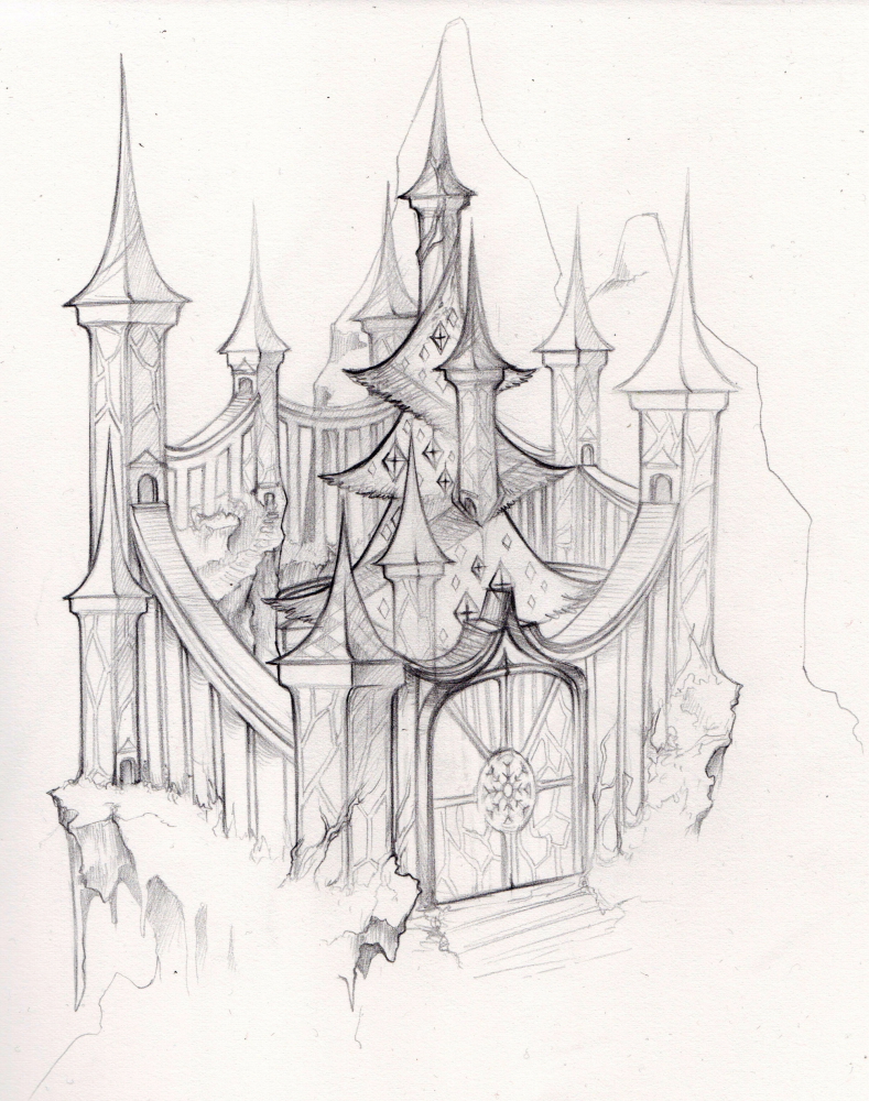 Concept Art / Character Design: Das Schloss von Kakao in Tüten 3