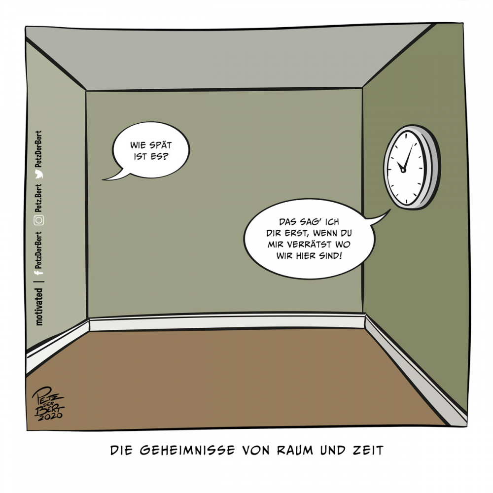 Cartoon: Die Geheimnisse von Raum und Zeit 1