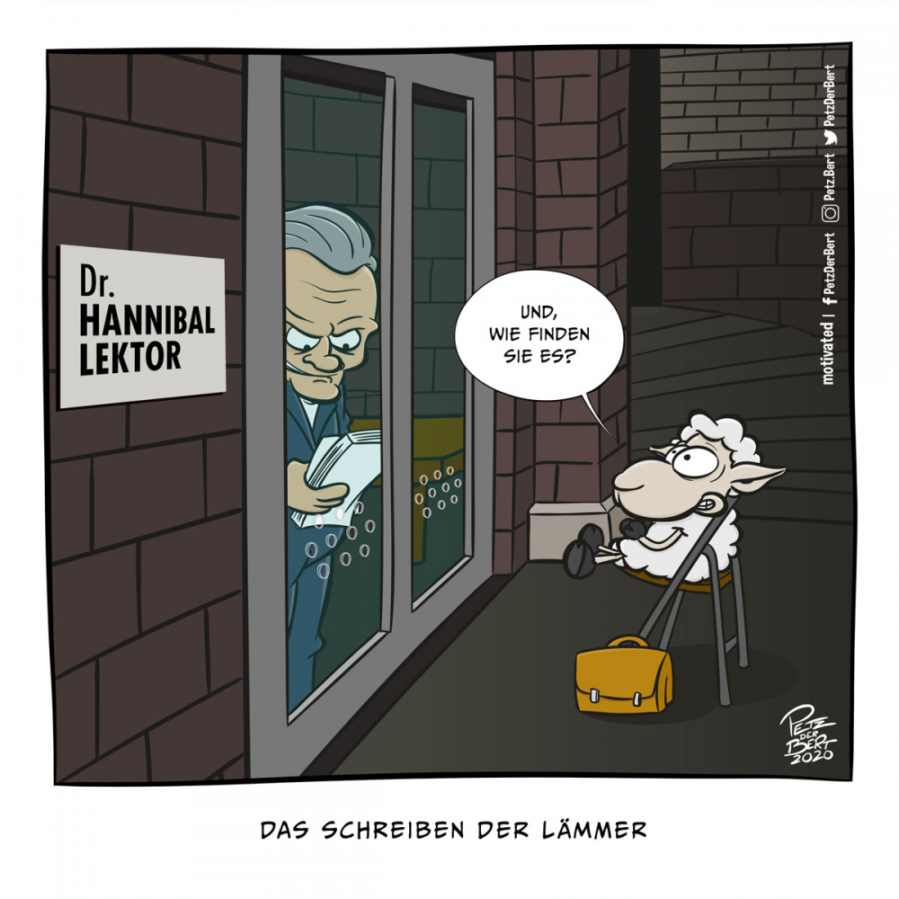 Cartoon: Das Schreiben der Lämmer 1