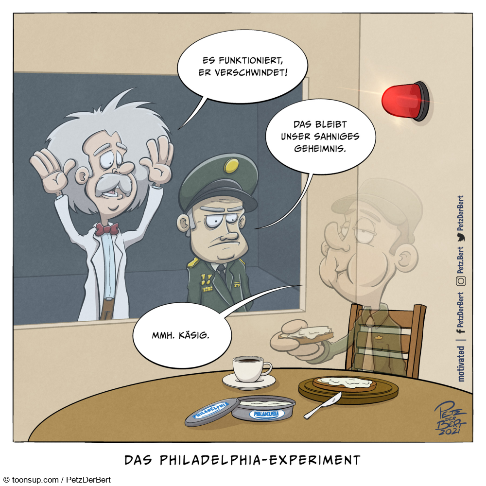 Cartoon: Philadelphia-Experiment 1