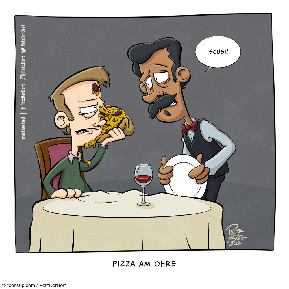 Cartoon: Pizza am Ohre 1