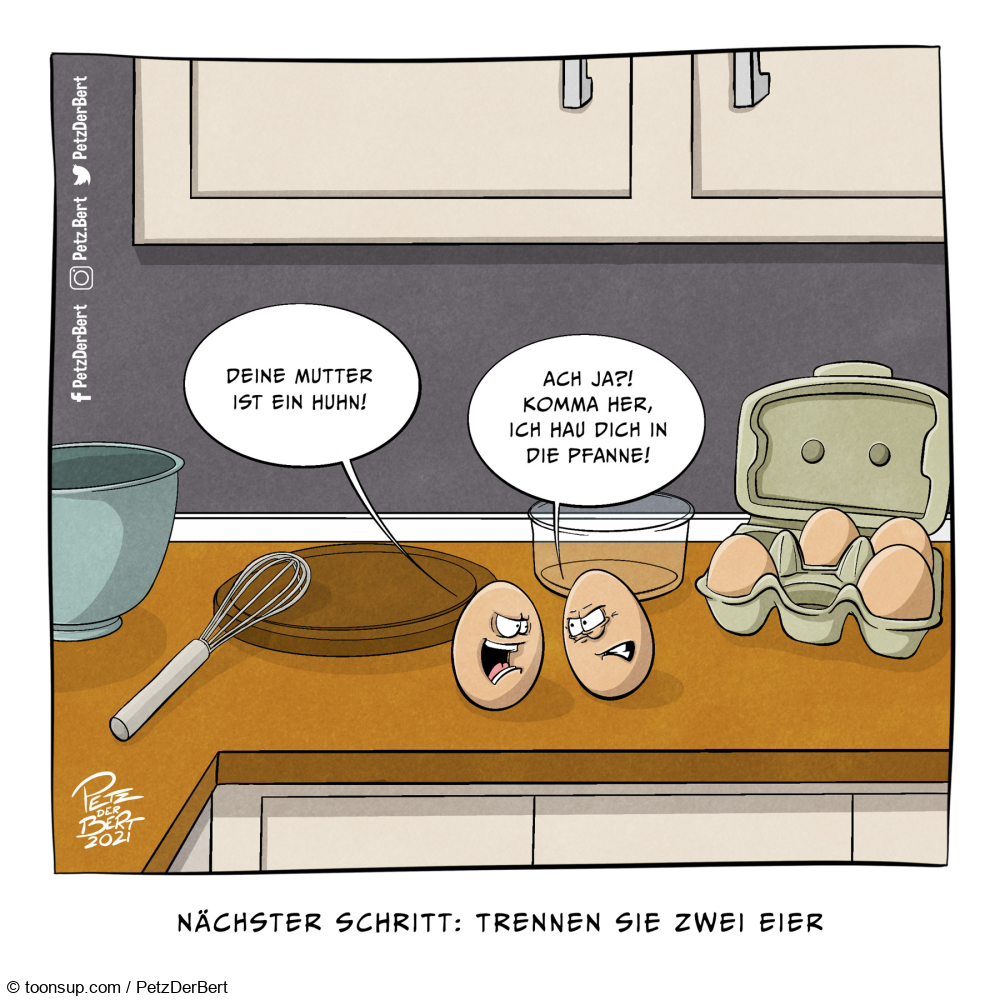 Cartoon: Küchenschlacht 1