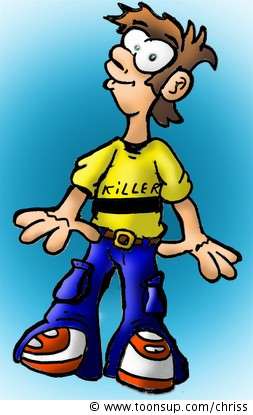 Concept Art / Character Design: Max Killer-Shirt 1