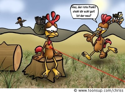Cartoon: Moorhuhn Comic 1