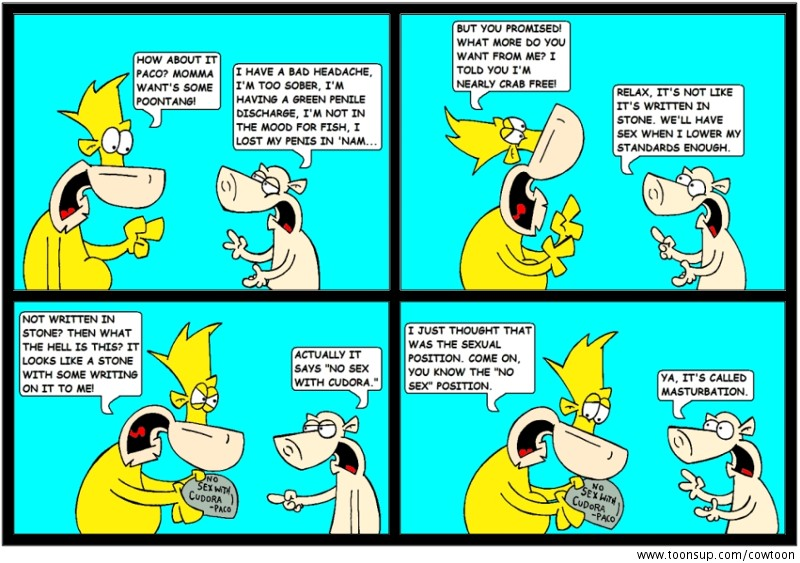 Cartoon: Written in stone 1