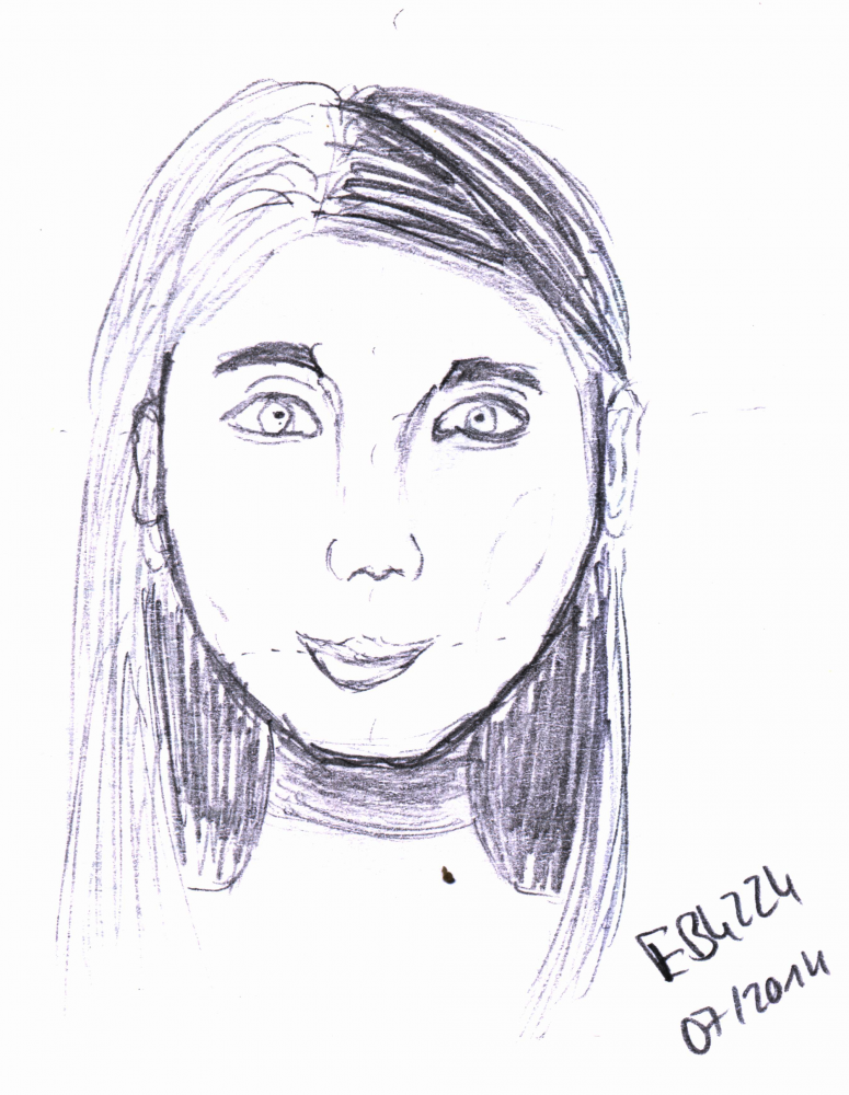 Concept Art / Character Design: lächelndes Gesicht 1