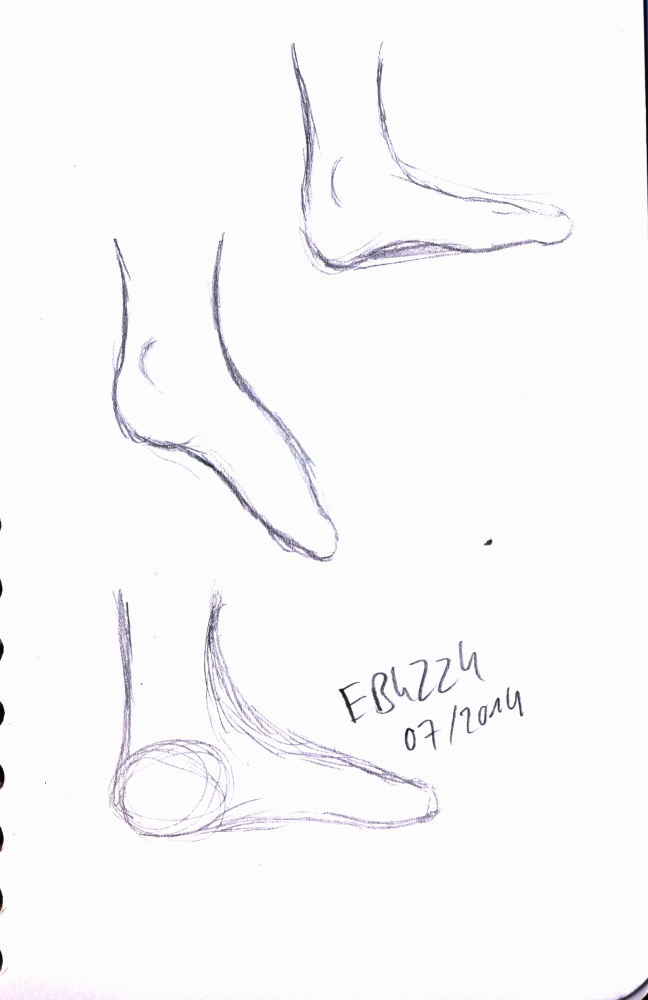 Concept Art / Character Design: Füße 1