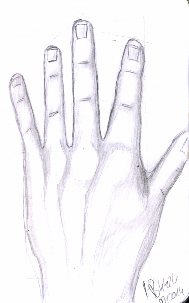 Concept Art / Character Design: Handversuch 1