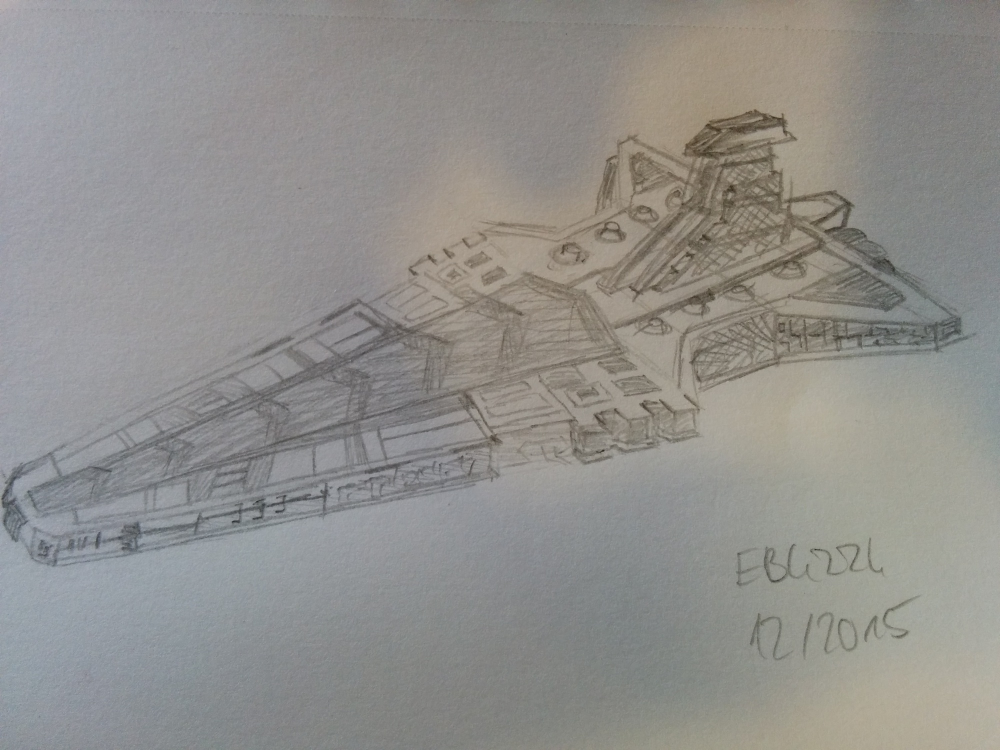 Illustration: Republikanischer Sternenkreuzer Venator-Klasse 1