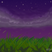 abendliche Graslandschaft