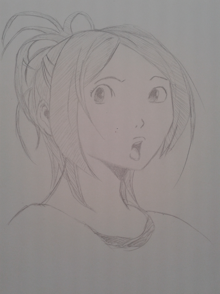Illustration: Manga Fanart: Kaya aus Bakuman 1