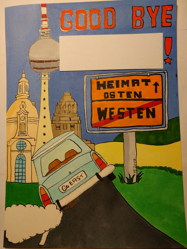 Cartoon: Abschiedskarte 1