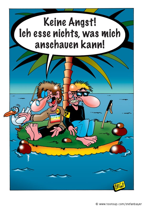 Cartoon: Cartoon von Stefan Bayer: Reif für die Insel 1