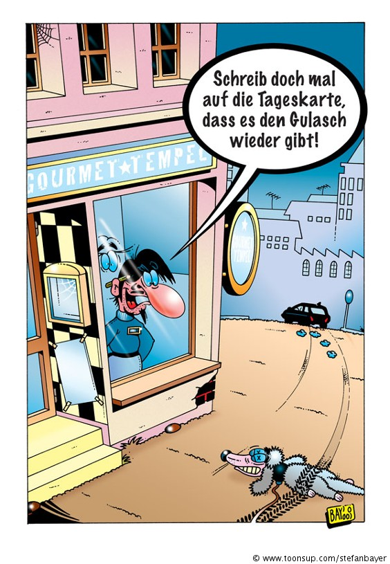 Cartoon: Cartoon von Stefan Bayer: Gulasch für alle 1