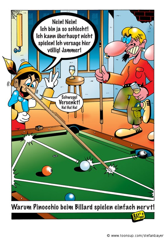 Cartoon: Cartoon von Stefan Bayer: Pinocchio 3 1