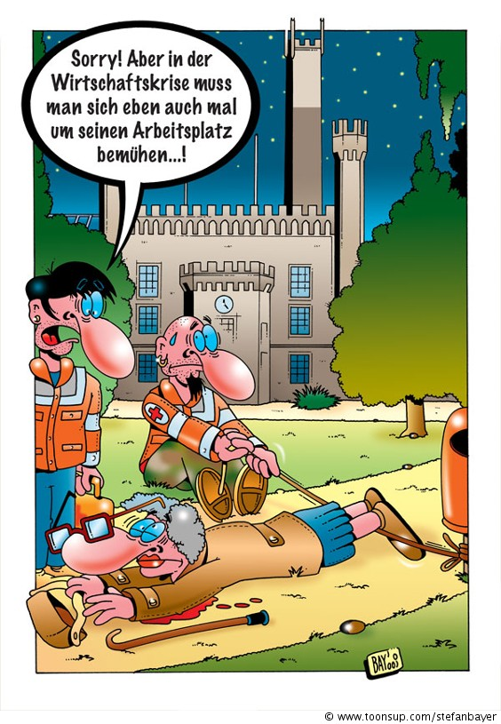 Cartoon: Cartoon von Stefan Bayer: Krise! 1