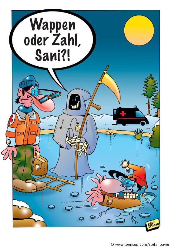 Cartoon: Cartoon von Stefan Bayer: Eisloch 1