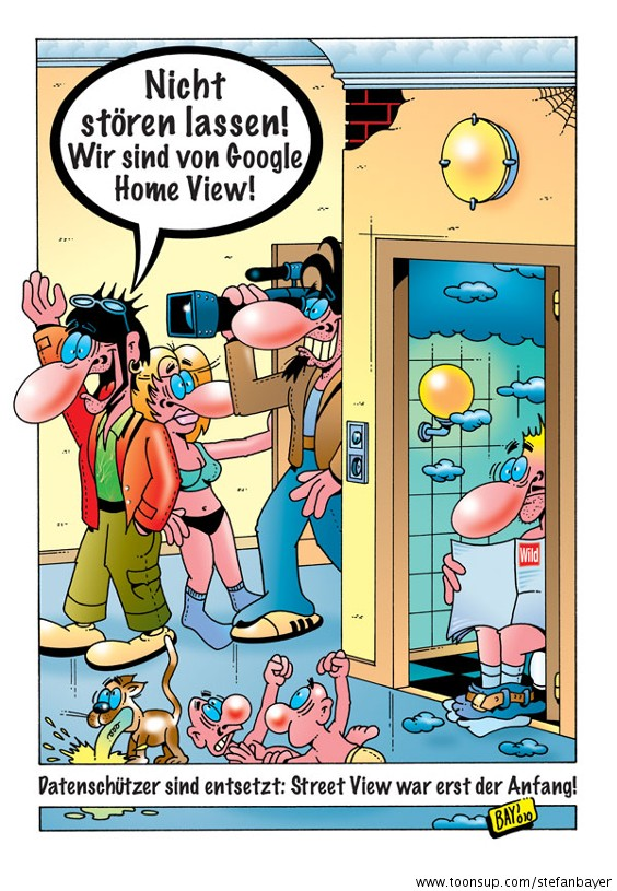 Cartoon: Cartoon von Stefan Bayer: Google ohne Grenzen! 1