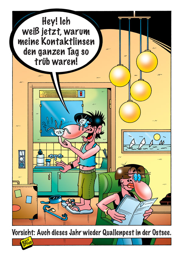 Cartoon: Cartoon von Stefan Bayer: Quallenpest 1