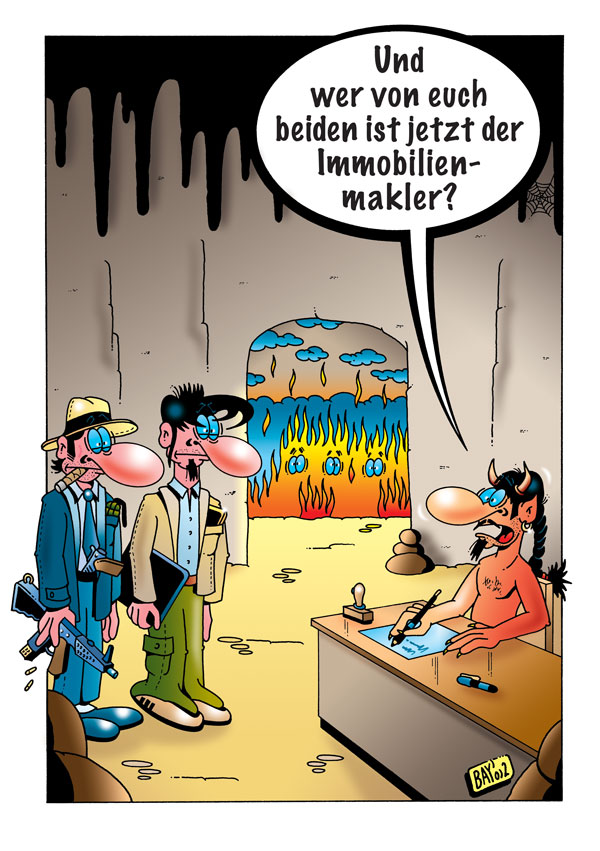 Cartoon: Cartoon von Stefan Bayer: Immobilienmakler 1