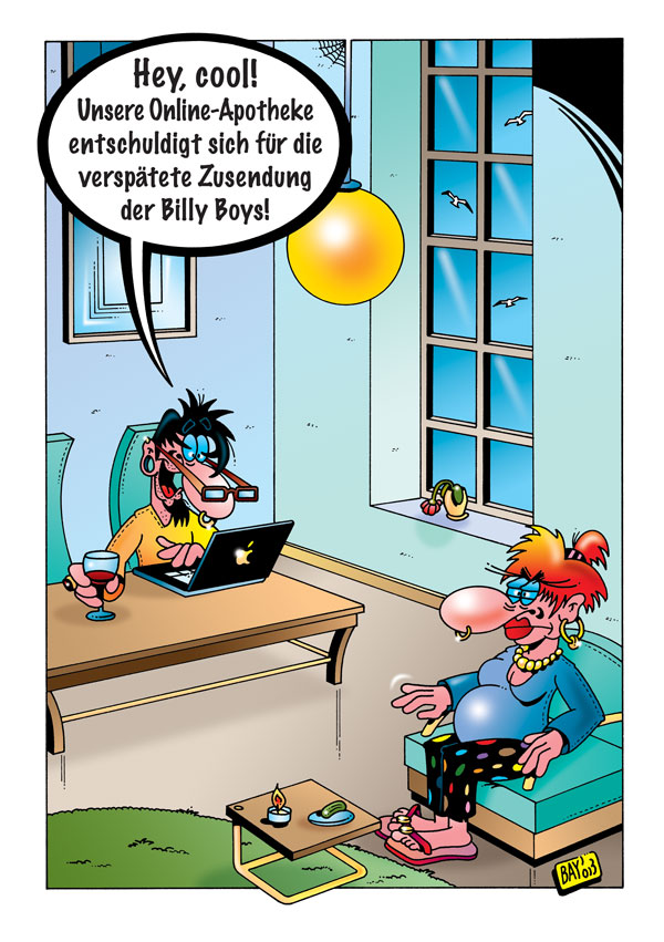Cartoon: Cartoon von Stefan Bayer: Online-Apotheke 1