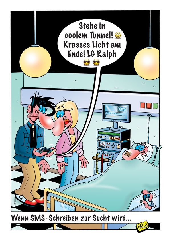 Cartoon: Cartoon von Stefan Bayer: SMS 1
