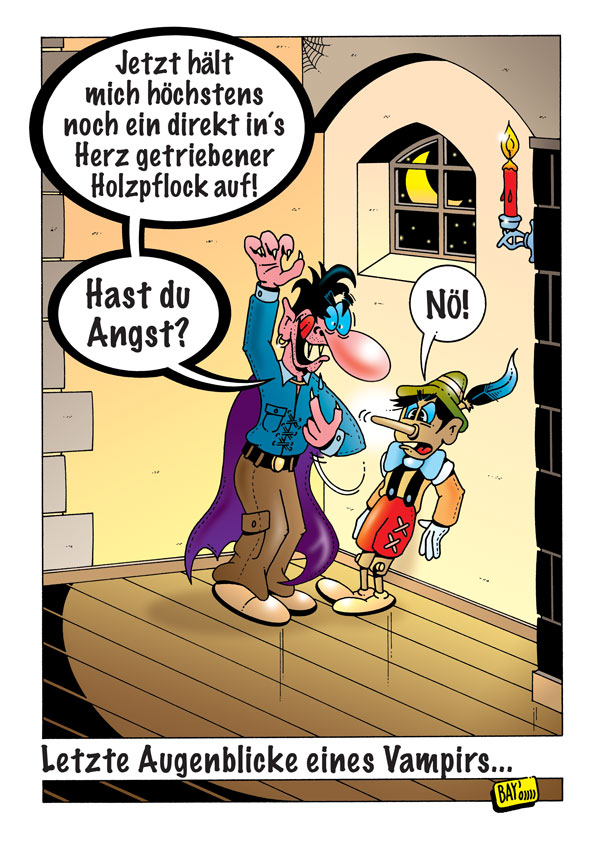 Cartoon: Cartoon von Stefan Bayer: Holzpflock 1