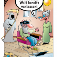 Cartoon von Stefan Bayer: Virtual-Reality-Brille