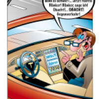 Cartoon von Stefan Bayer: Beifahrer