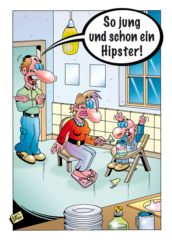 Cartoon: Cartoon von Stefan Bayer: Hipster 1
