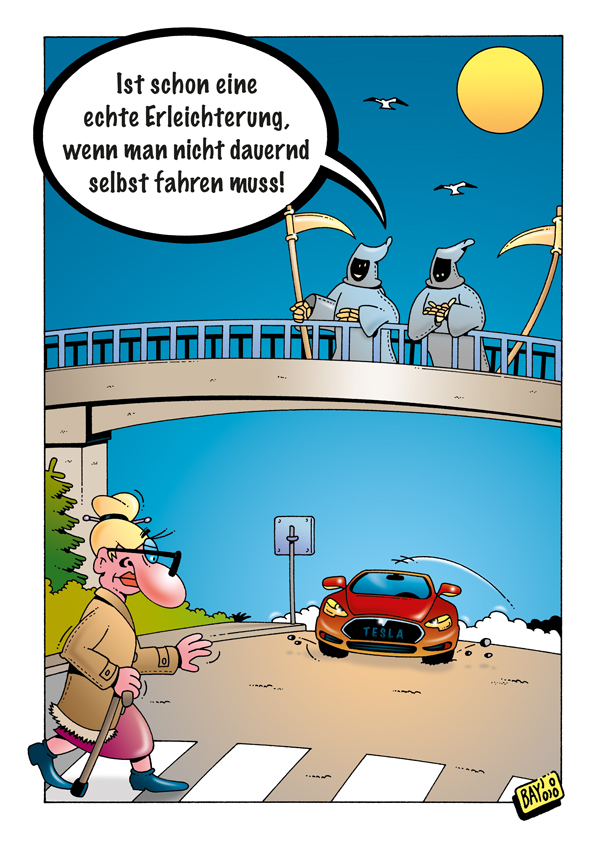 Cartoon: Cartoon von Stefan Bayer: Erleichterung 1