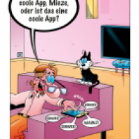 Cartoon von Stefan Bayer: Coole App