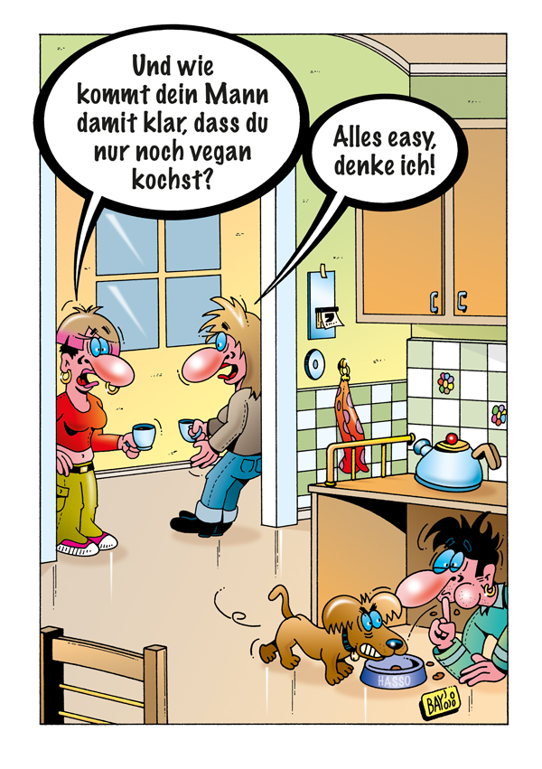 Cartoon: Cartoon von Stefan Bayer: Vegan! 1