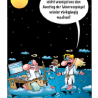 Cartoon von Stefan Bayer: Meeresspiegel