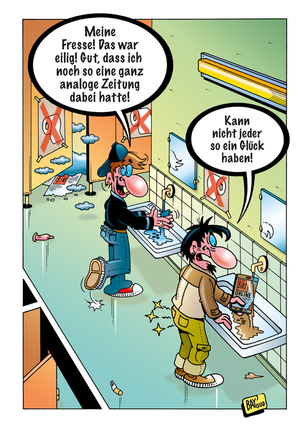 Cartoon: Cartoon von Stefan Bayer: Toilettenpapier 1
