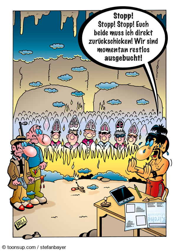 Cartoon: Cartoon von Stefan Bayer: Katholische Kirche 1